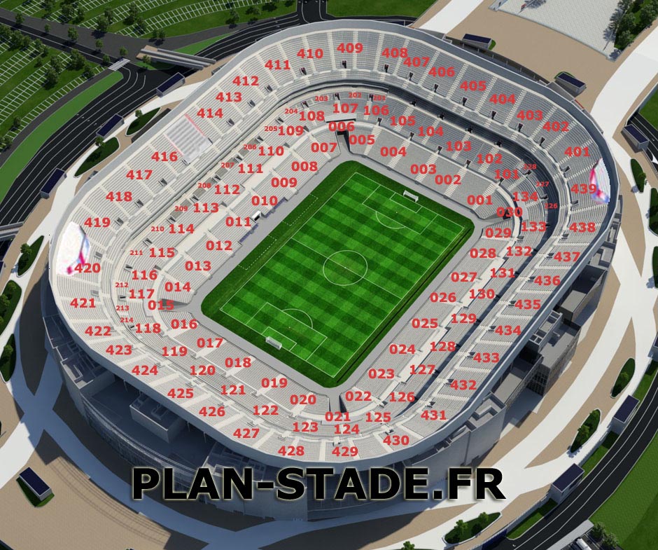 plan groupama stadium