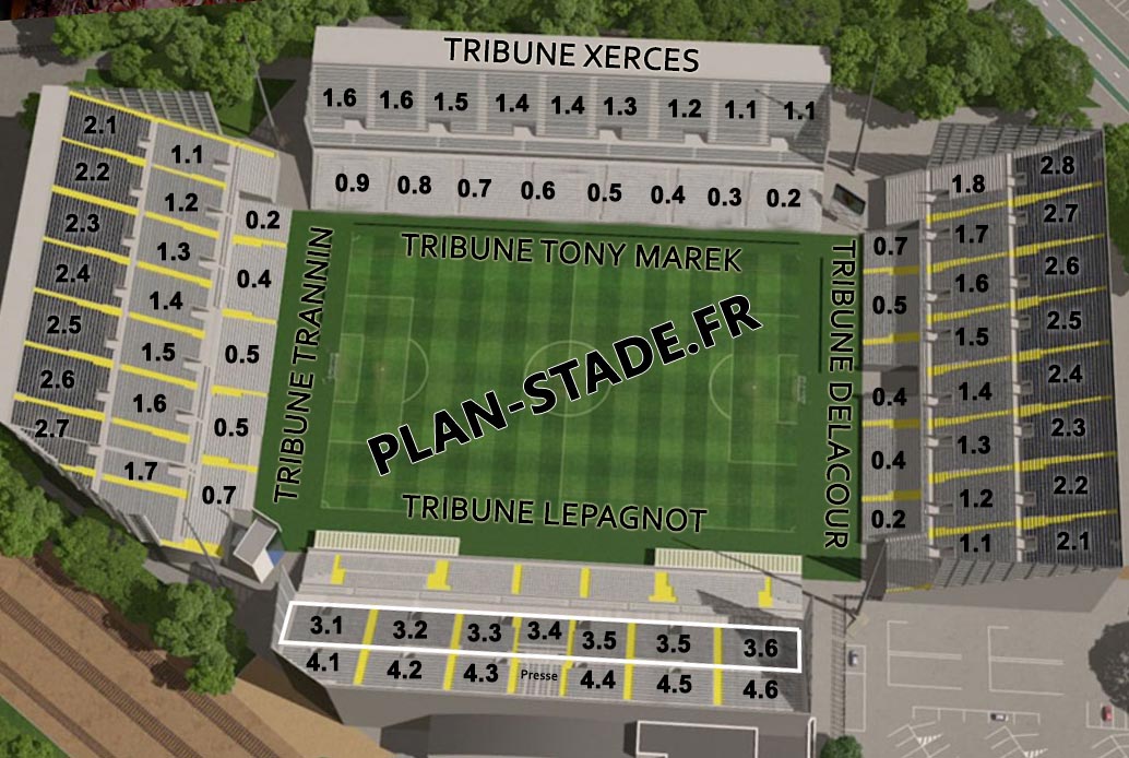 plan Stade Bollaert Delelis