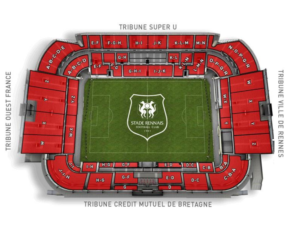 plan Stade Roazhon Park