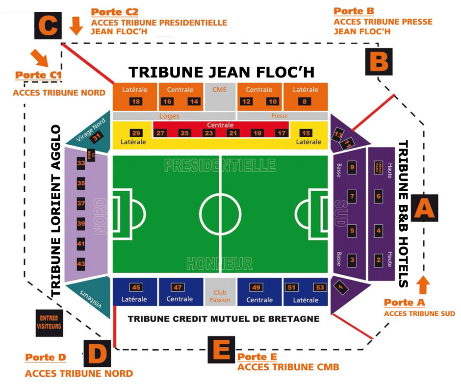 plan Stade Le Moustoir
