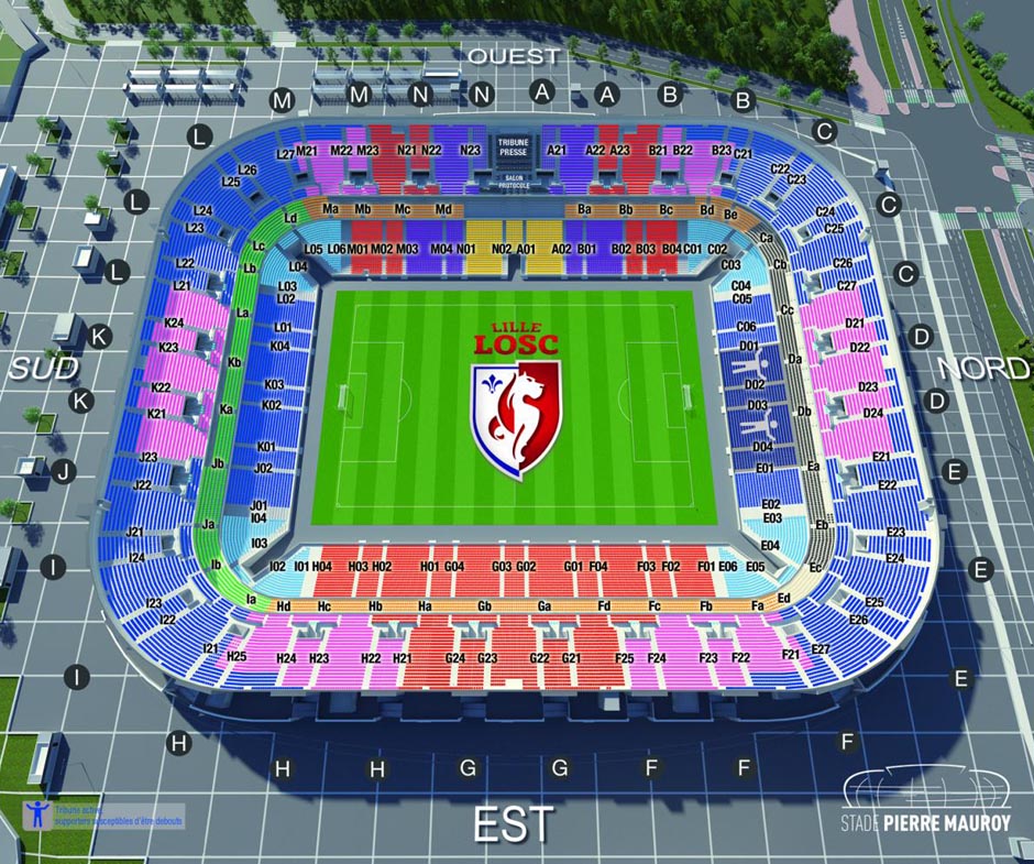 plan Stade Pierre Mauroy